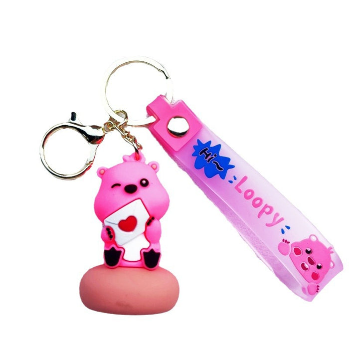 Wholesale PVC Cartoon Doll Keychain JDC-KC-WuYi041