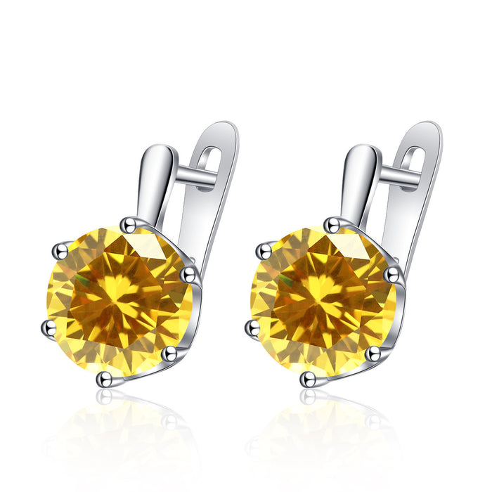Wholesale Trendy Crown Earrings Copper Electroplated Jewelry Accessory for Resale