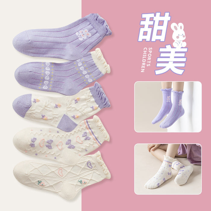 Wholesale Children's Cartoon Middle Tube Cotton Socks JDC-SK-SL015