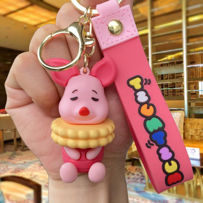 Wholesale Cartoon Silicone Doll Keychain JDC-KC-MingT250