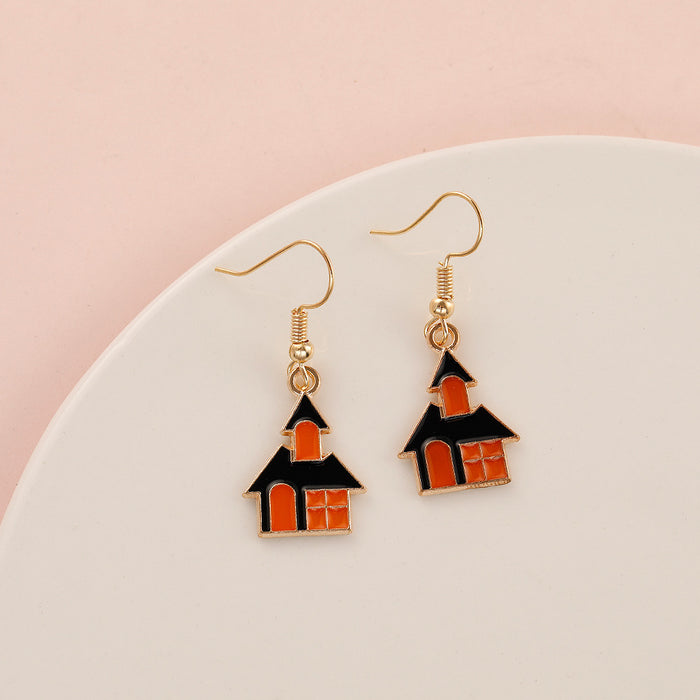 Wholesale   Earrings Temu Popular Devil Pumpkin Bat Holiday Earrings
