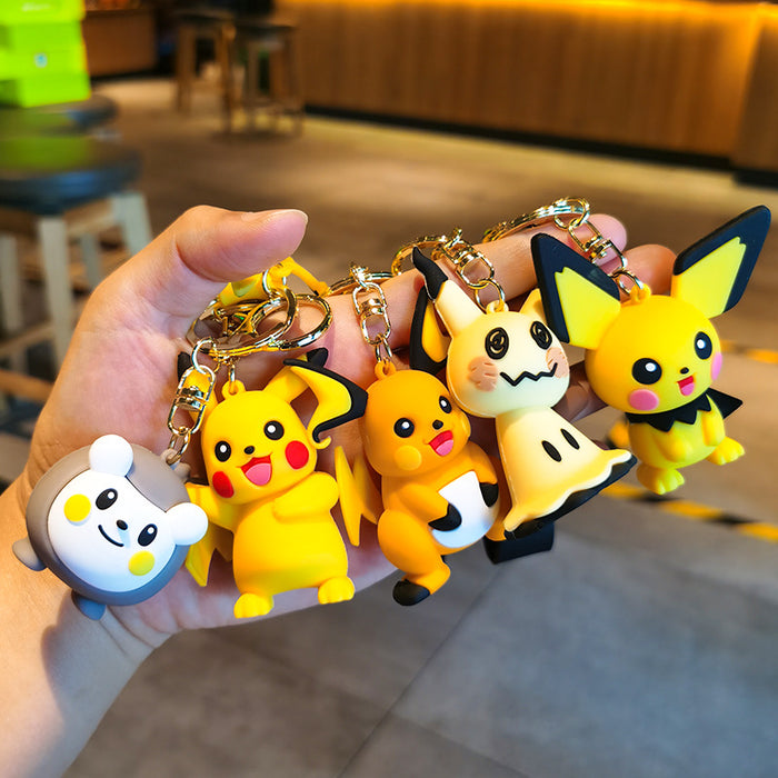 Wholesale Cartoon Doll Silicone Keychain JDC-KC-Tingm266