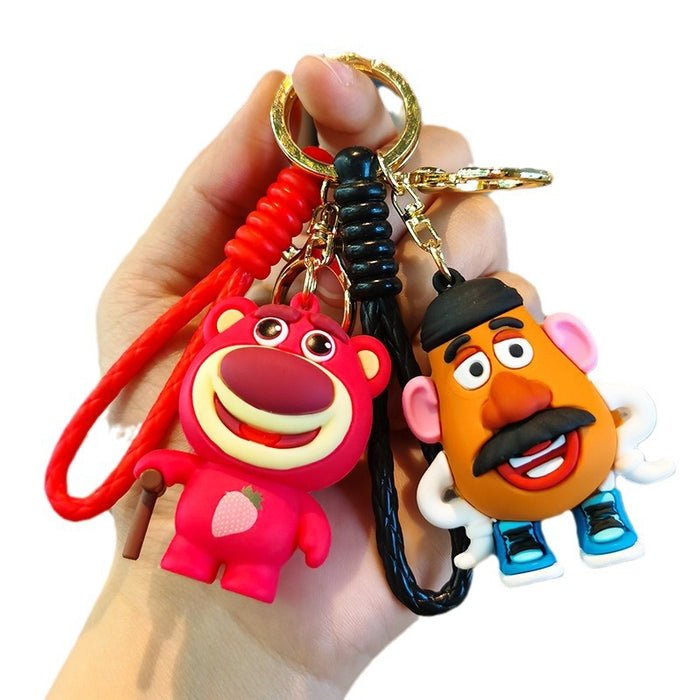 Wholesale Cartoon Silicone Doll Keychain JDC-KC-Tingm278