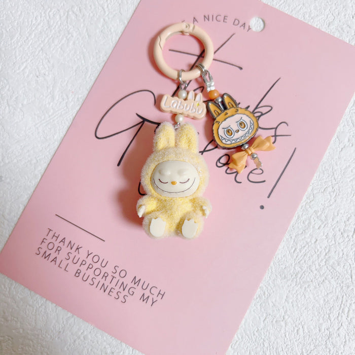 Wholesale Doll vinyl doll mobile phone pendant key chain handmade DIY car pendant