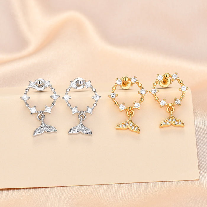 Wholesale High end earrings, fashionable and versatile, simple and niche design earrings