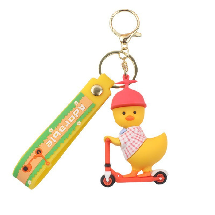 Wholesale Cartoon Silicone Doll Keychain JDC-KC-MingT186