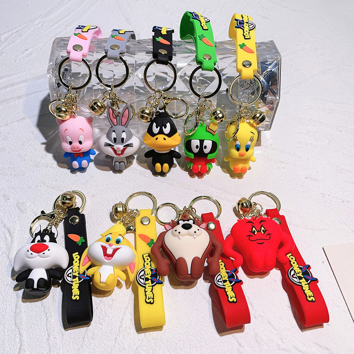 Wholesale Cartoon Doll Silicone Keychain JDC-KC-QiChao003