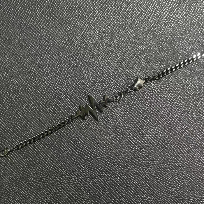 Wholesale " Full lattice heartbeat"  rainbow heart bracelet