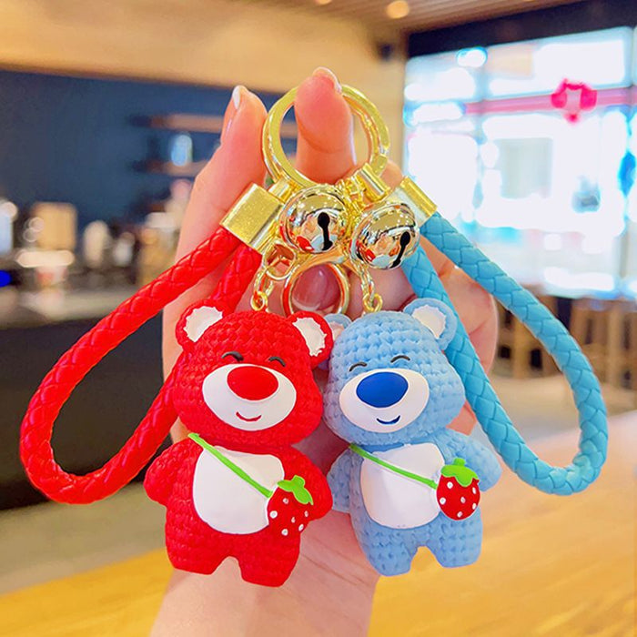 Wholesale Key Chain Pendant  Car Key Pendant Bag Pendant Couple Cartoon Doll Schoolbag