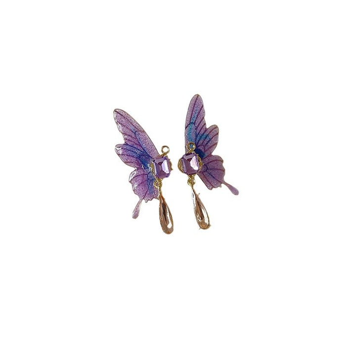 Wholesale Butterfly earrings, light luxury without ear holes and earrings