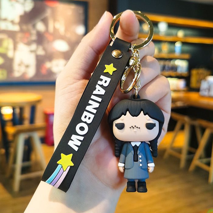 Wholesale Cartoon Doll Rubber Keychain JDC-KC-Tingm015