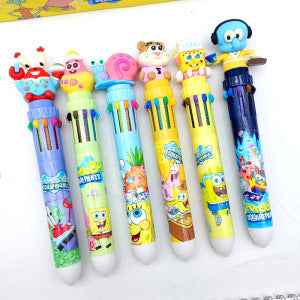 Wholesale Cute Cartoon 10-Color Ballpoint Pen for Students