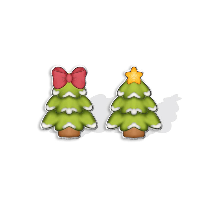 Wholesale Earrings Plastic Christmas Tree Cookies JDC-ES-XiangL081