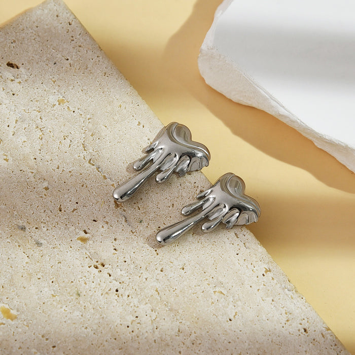 Wholesale Minimalist Love Stainless Steel Earrings, Fashionable and High end Earaccessory Design, Jewelry Wholesale