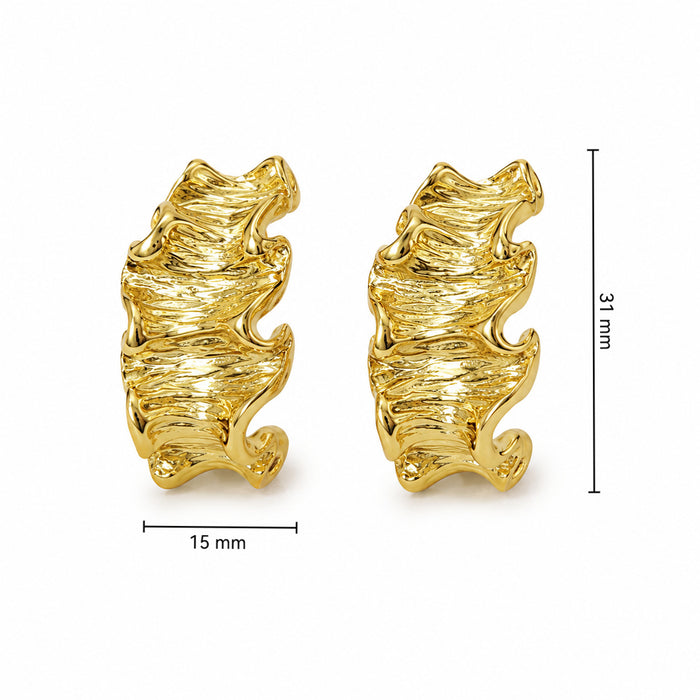 Wholesale stainless steel earrings,  unique design,  exquisite curved earrings,  factory wholesale.