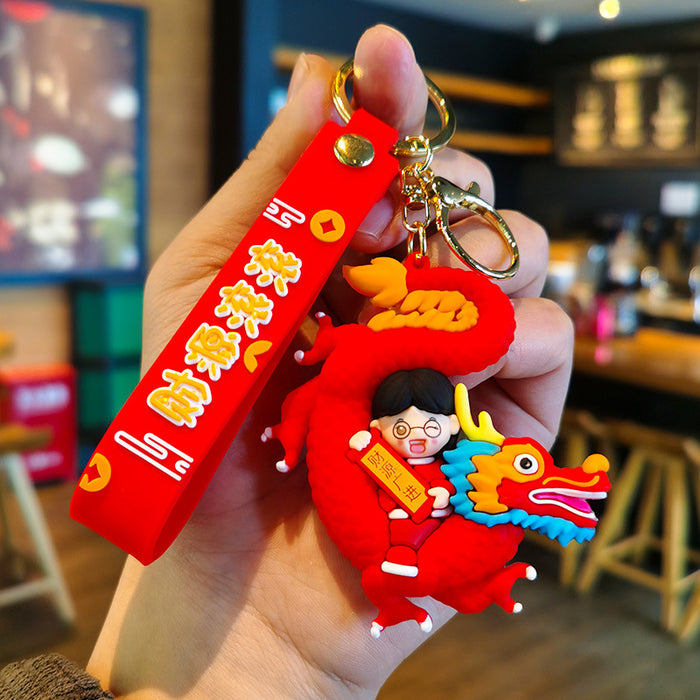 Wholesale Cartoon Doll Rubber Keychain JDC-KC-Tingm166