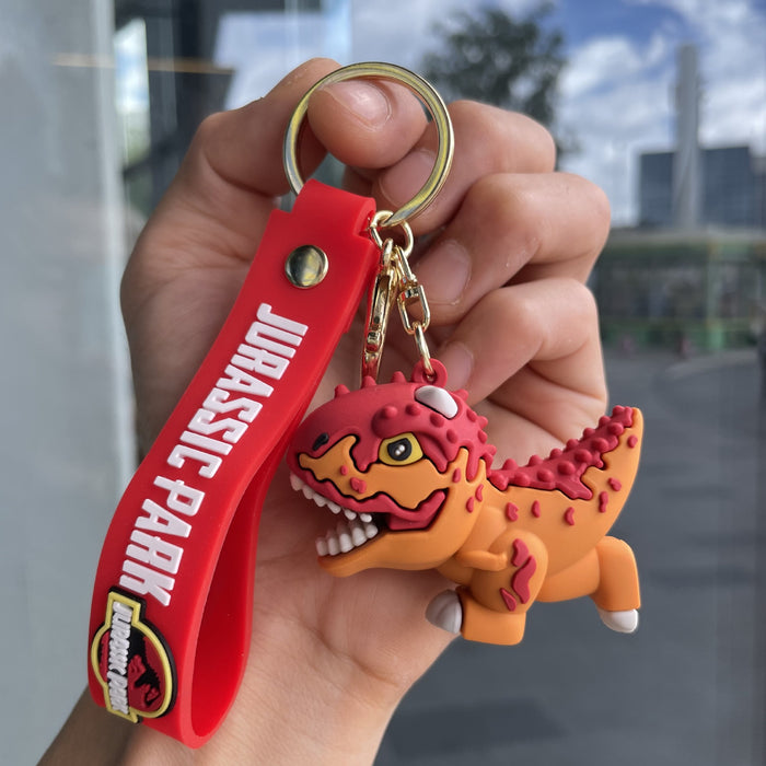 Wholesale Dinosaur PVC Keychain Trendy Cartoon Bag Charm for Gift Resale MOQ≥2