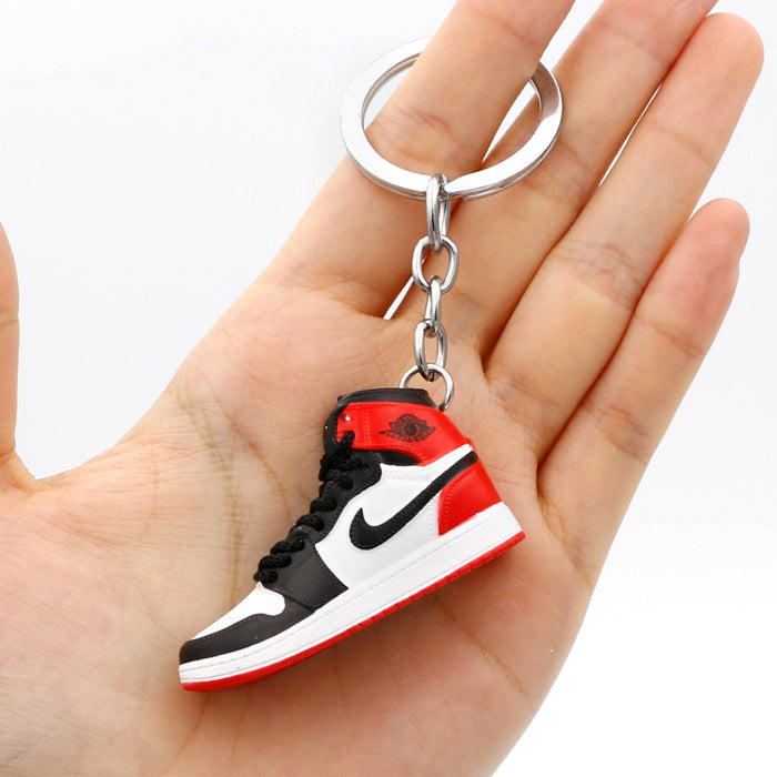 Wholesale PVC Mini Basketball Shoe Keychain JDC-KC-QLPing008