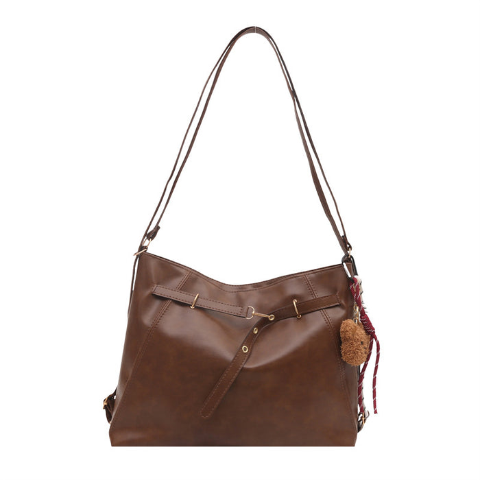 Wholesale Retro large capacity backpack, new personalized and fashionable style, single shoulder crossbody bag, tote bag