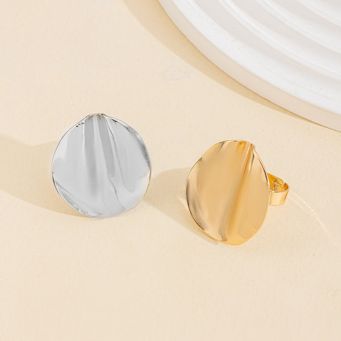 Wholesale Personalized irregular metal ring set, niche high-end flower joint ring accessory