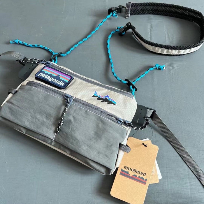 Wholesale Outdoor Multi-Functional Lightweight Waterproof Plaid Nylon Lure Fishing Bag Crossbody Bag