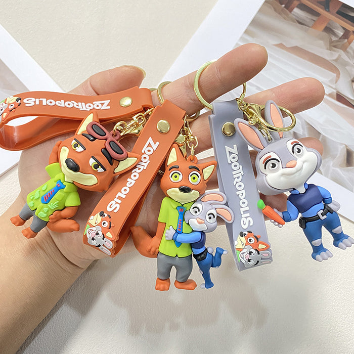 Wholesale Cute cartoon character keychains for couples