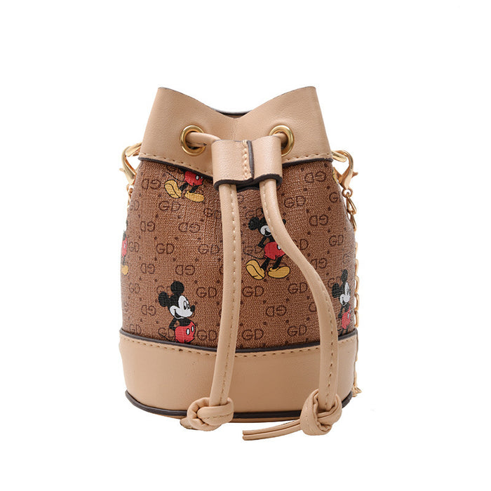 Wholesale PU New Fashion Cartoon Style Crossbody Bucket Bag JDC-SD-YuanDuo022