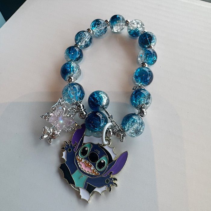 Wholesale Cartoon Crystal Bracelet Cute Girl' s Korean Style Jewelry Studdy Girl' s Best Friend Student Handset Ins