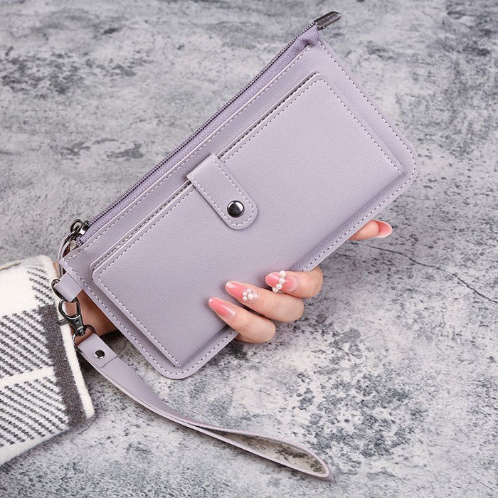 Wholesale Chic Urban Simplicity PU Wallet for Women Solid Color with Coin Pocket Daily Use Accessory MOQ≥3