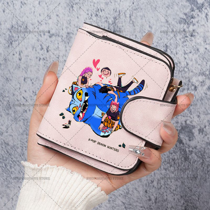 Wholesale Cute Devil Hunter PU Wallet For Women Card Holder Coin Purse Youth Campus Fashion Accessory