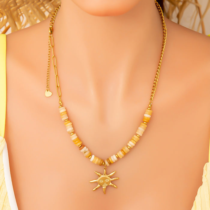 Wholesale Necklace, fashionable and niche, colorfast collarbone chain