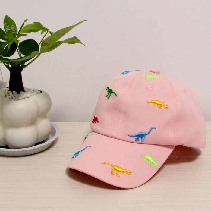 Wholesale Dinosaur Embroidered Boys and Girls Children's Cotton Baseball Cap