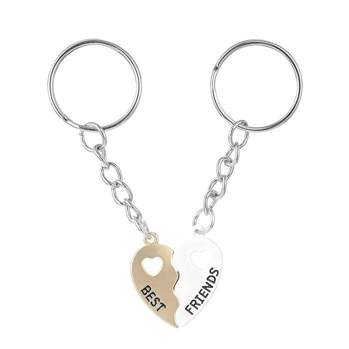 Wholesale Magnetic Heart Stainless Steel Keychain JDC-KC-JinZ008