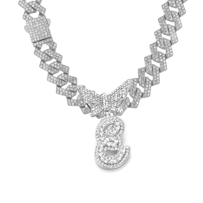 Wholesale Alloy rhinestone pendant necklace