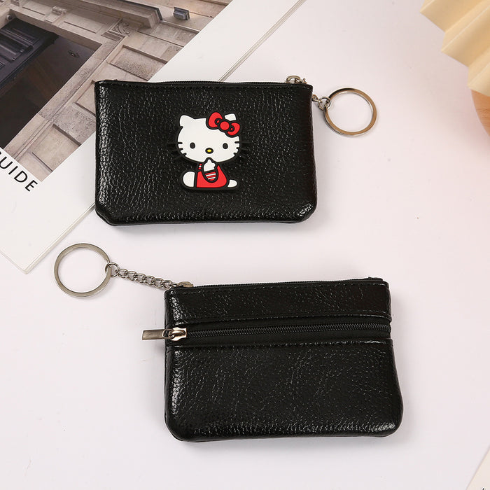 Wholesale Cartoon Cute PU Zipper Coin Purse Keychain JDC-KC-YiK007