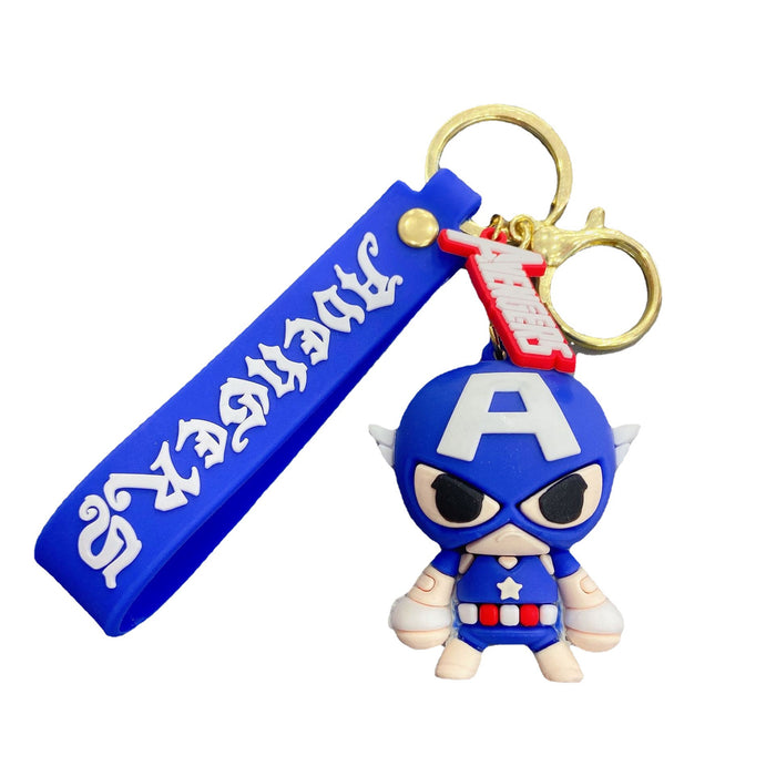 Wholesale Cartoon Car Keychain Men's and Women's Bag Silicone Key Chain Pendant