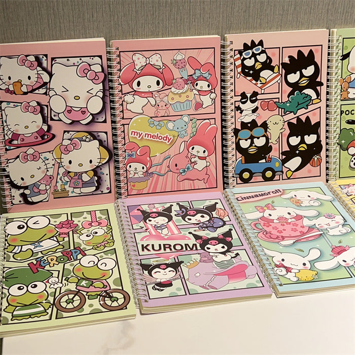 Wholesale 4pcs A5 Coil Book Cartoon Color Notebook
