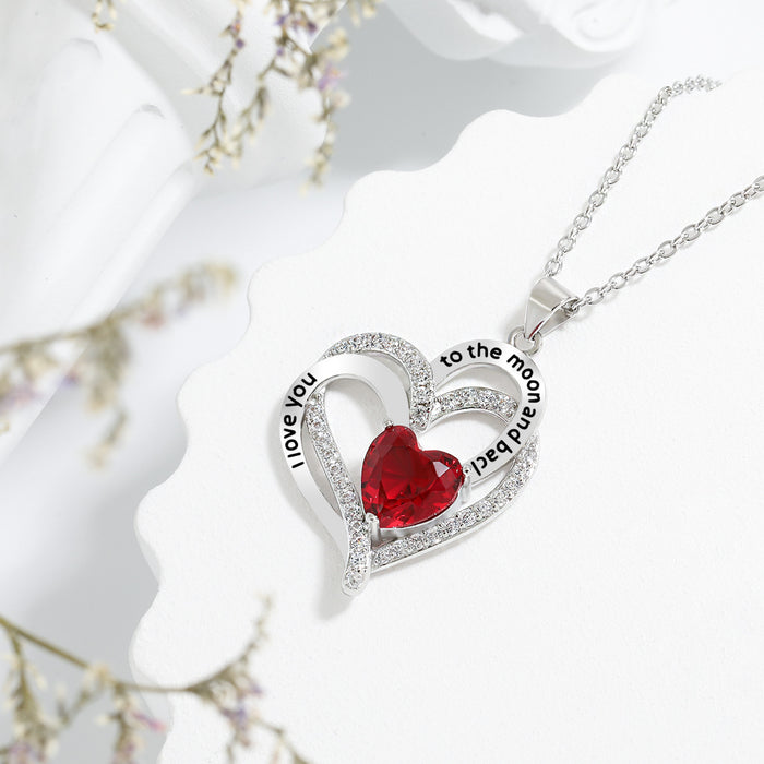 Wholesale Heart Pendant Necklace Eternal Love Double-layer Love Heart-shaped Necklace