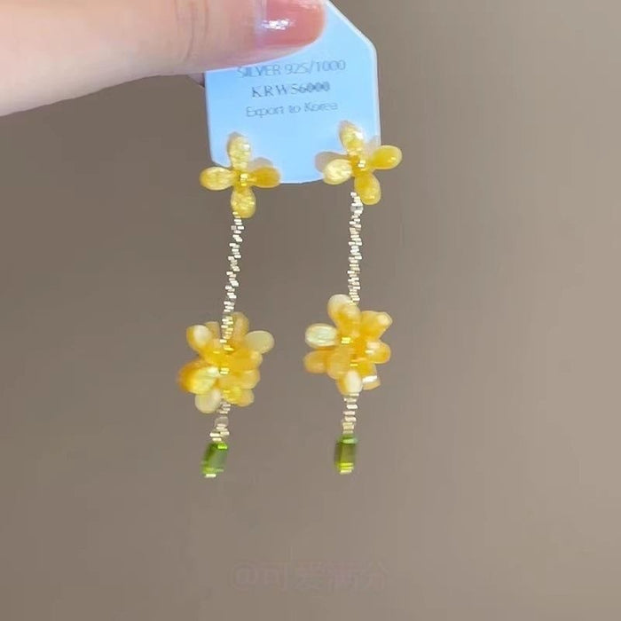 Wholesale Mori Osmanthus Earrings Women's Earrings Niche Sweet Personality Earrings
