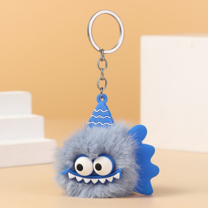 Wholesale Little Monster Plush Keychain JDC-KC-RongRui053