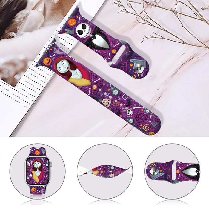 Wholesale Silicone Printed Watch Strap JDC-WD-NuoQi023