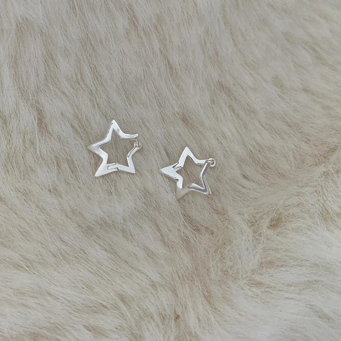 Wholesale Star Earrings Pentagonal Star Ear Buckle