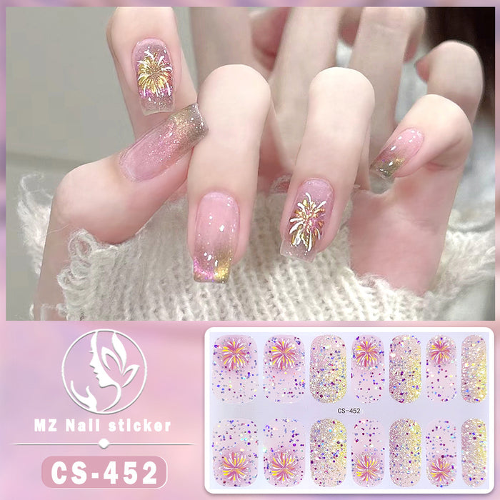 Wholesale Colorful Fireworks Nail Stickers Nail Art Stickers JDC-NS-ARS007