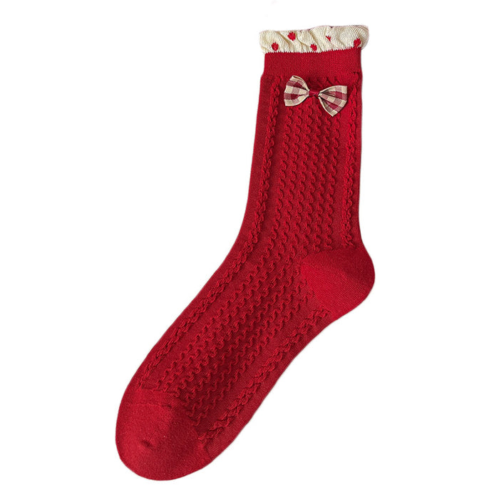 Wholesale Socks, mid tube socks, autumn cute cartoon cotton socks