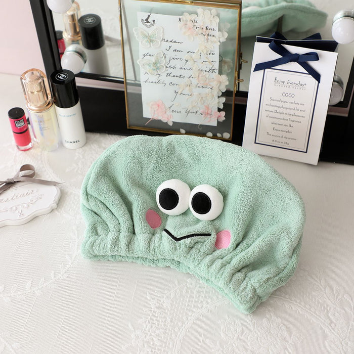 Wholesale Cartoon Cute Thickened Water-Absorbent Coral Velvet Dry Hair Cap (S) JDC-DHC-YanY001