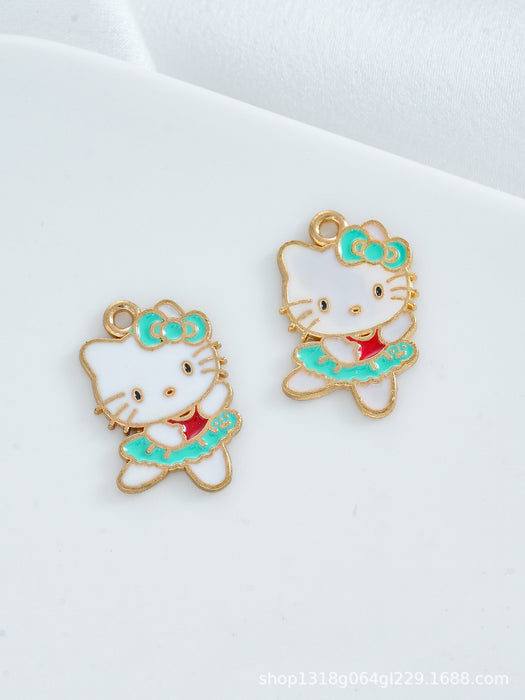 Wholesale 10 pcs Cartoon-style enamel alloy DIY charms