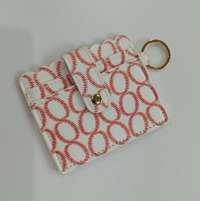 Wholesale Cow Pattern Leather Card Holder Keychain JDC-KC-JinHan002