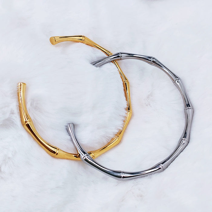 Wholesale Retro open mouth stainless steel bracelet with a niche high-end feel