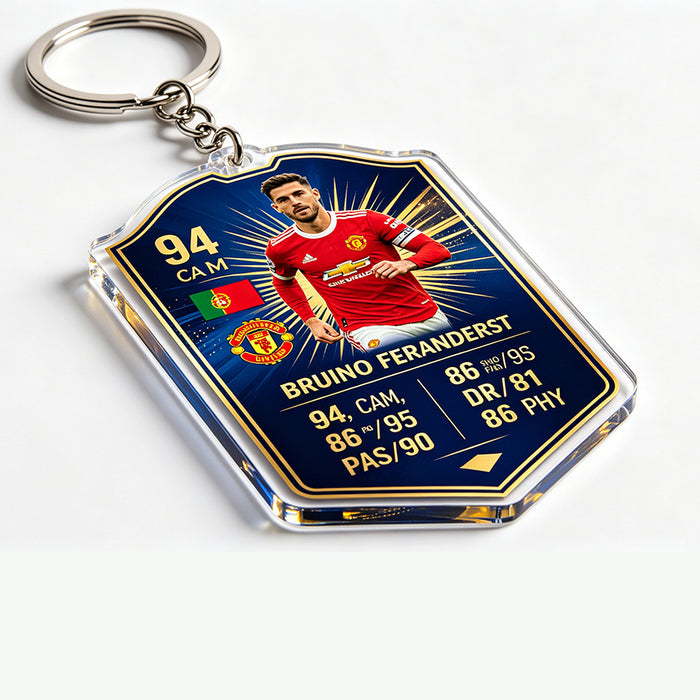 Wholesale 2pcs World Cup Shield Shape Football Star Acrylic Keychain