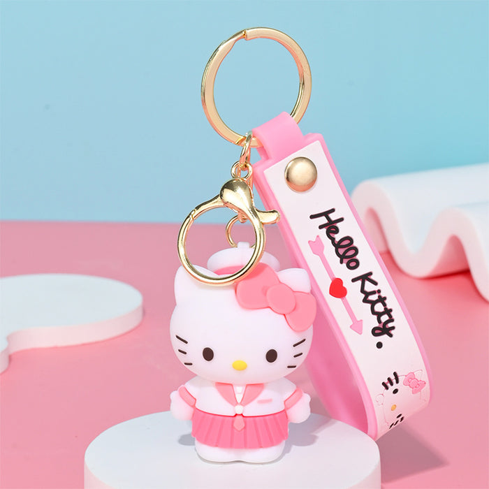 Wholesale Cartoon Doll Silicone Keychain JDC-KC-HongSheng009